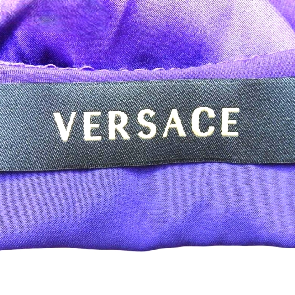 GIANNI VERSACE Silk & Viscose Vintage Y2K Racerback Sleeveless Tank Top - Picture 3 of 6